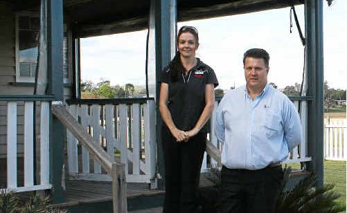 Remax sales consultant Nicola Beggs and property marketing specialist Darryl Evans are hoping for the sale of this Pratten St residence next week. Remax sales consultant Nicola Beggs and property marketing specialist Darryl Evans are hoping for the sale of this Pratten St residence next week.